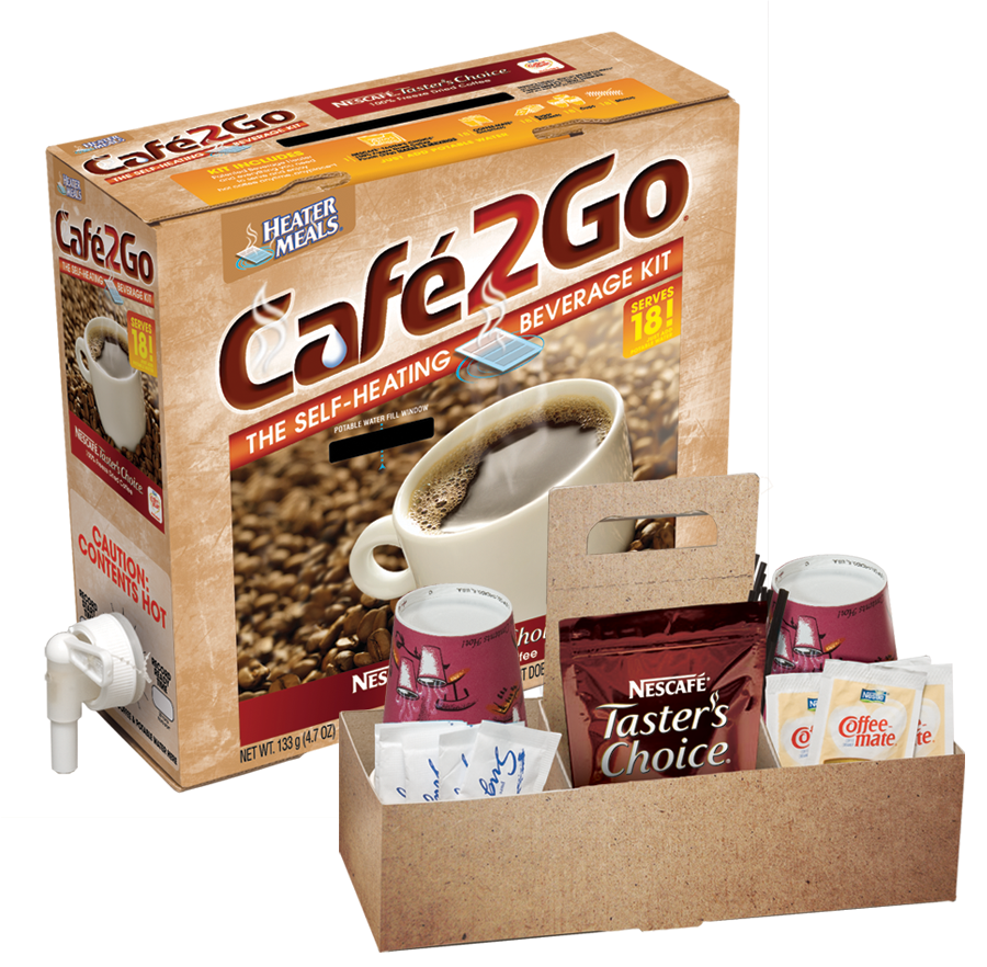 Café2Go® Flameless Heater & Self Heating Meals Luxfer Magtech